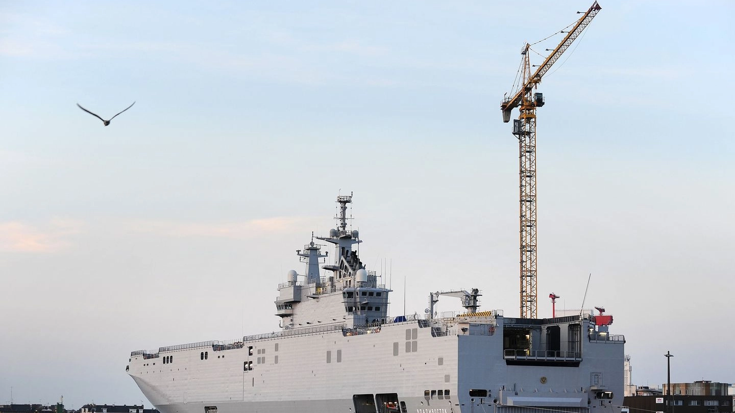 La nave da guerra Mistral ordinata dalla Russia alla Francia (Afp)