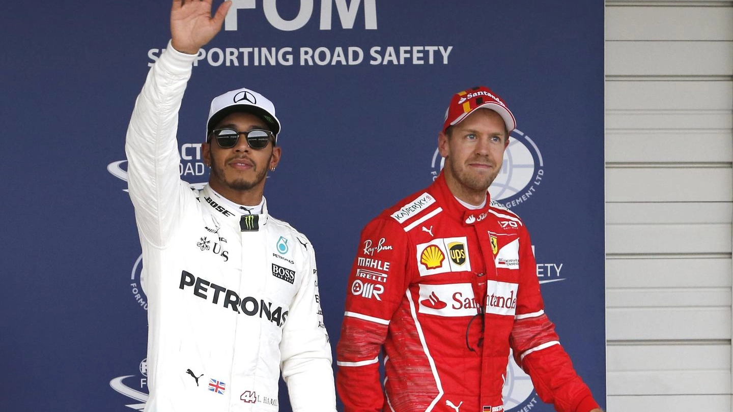 Lewis Hamilton e Sebastian Vettel (Ansa)