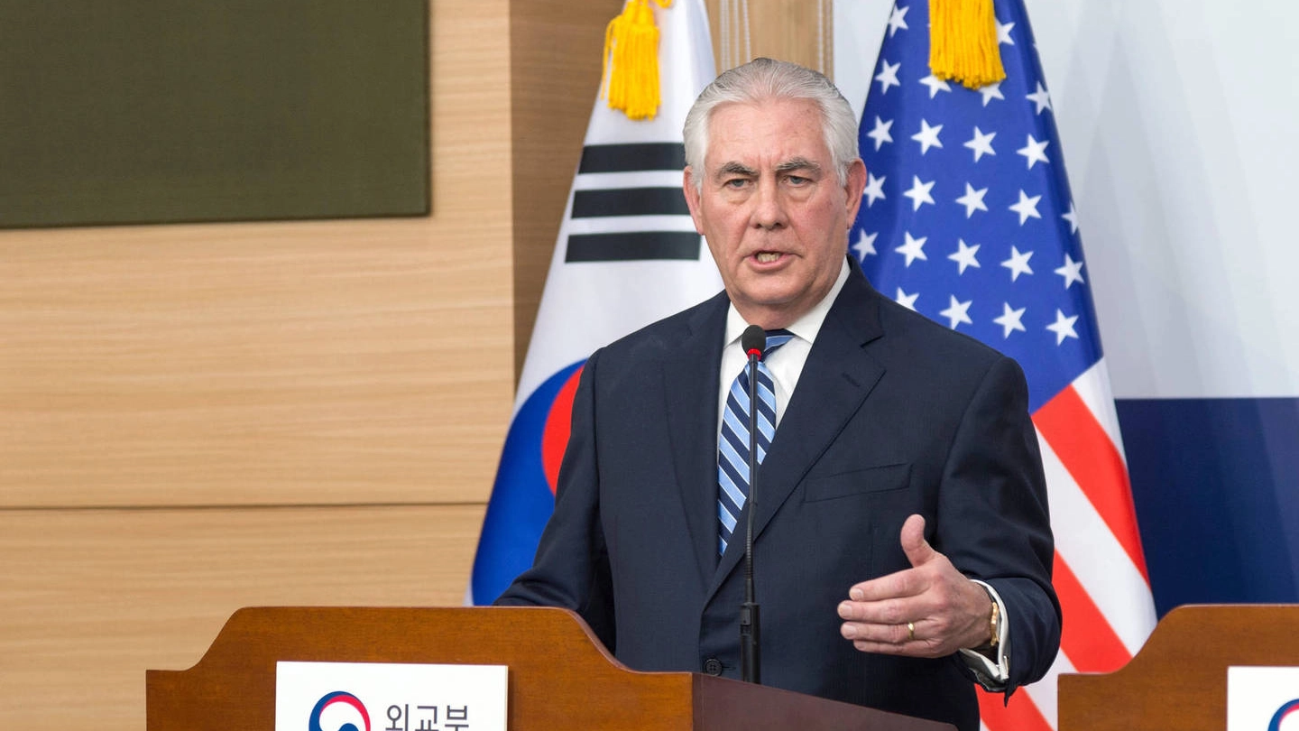 Il segretario di Stato Usa Tillerson a Seul (Olycom) 