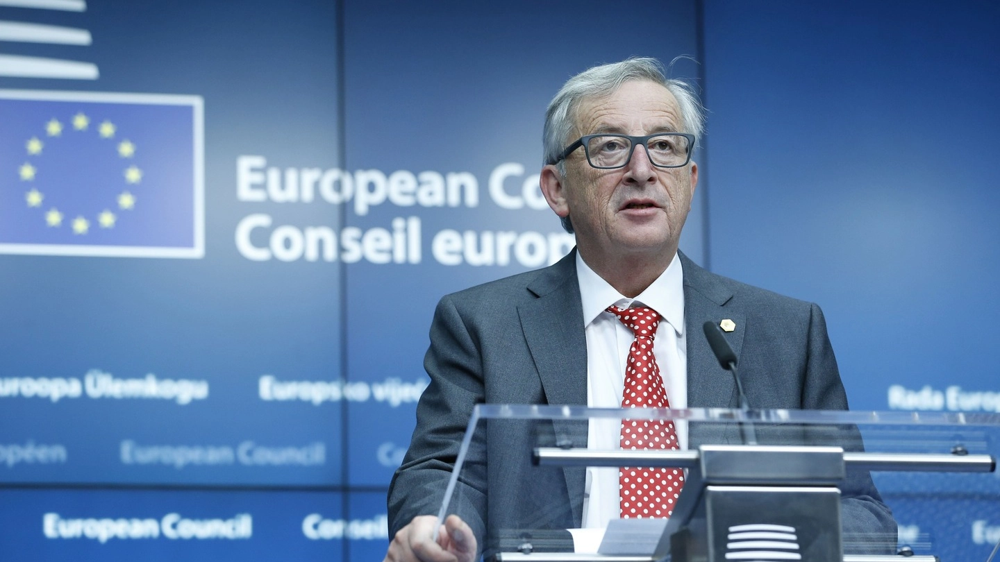 Il presidente della Commissione Ue Jean-Claude Juncker (foto Newpress)