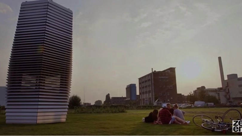 Rotterdam, il prototipo dell'aspirapolvere mangia-smog