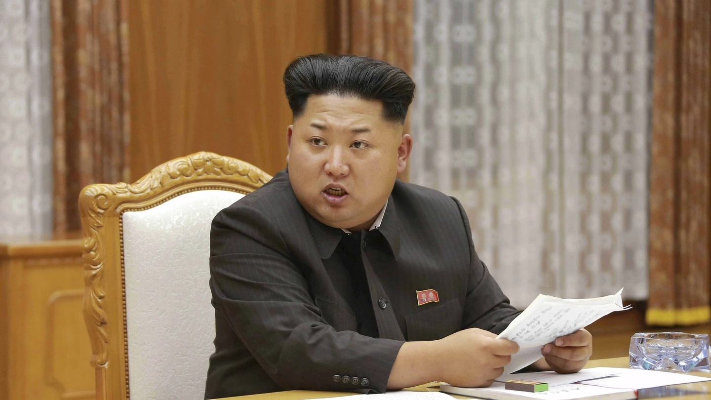 Il dittatore del Nordcorea Kim Jong Un  (Lapresse)