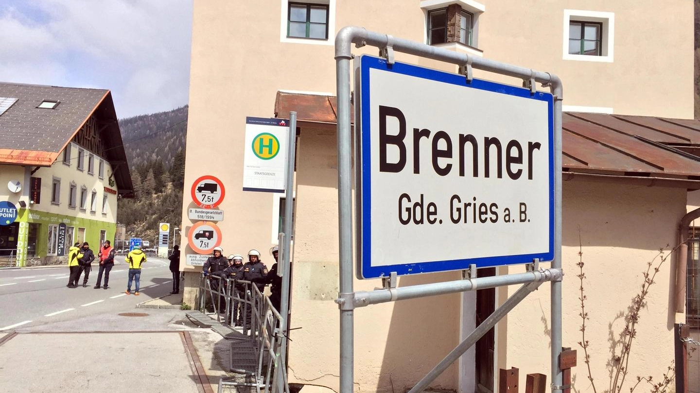 La frontiera dell'Austria al Brennero