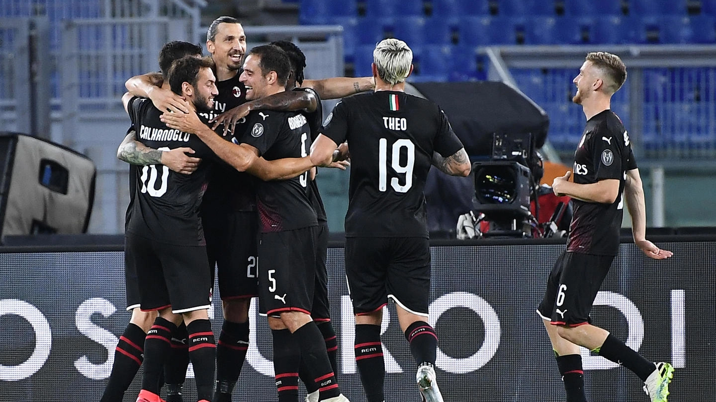 Il Milan vince all'Olimpico contro la Lazio (Ansa)