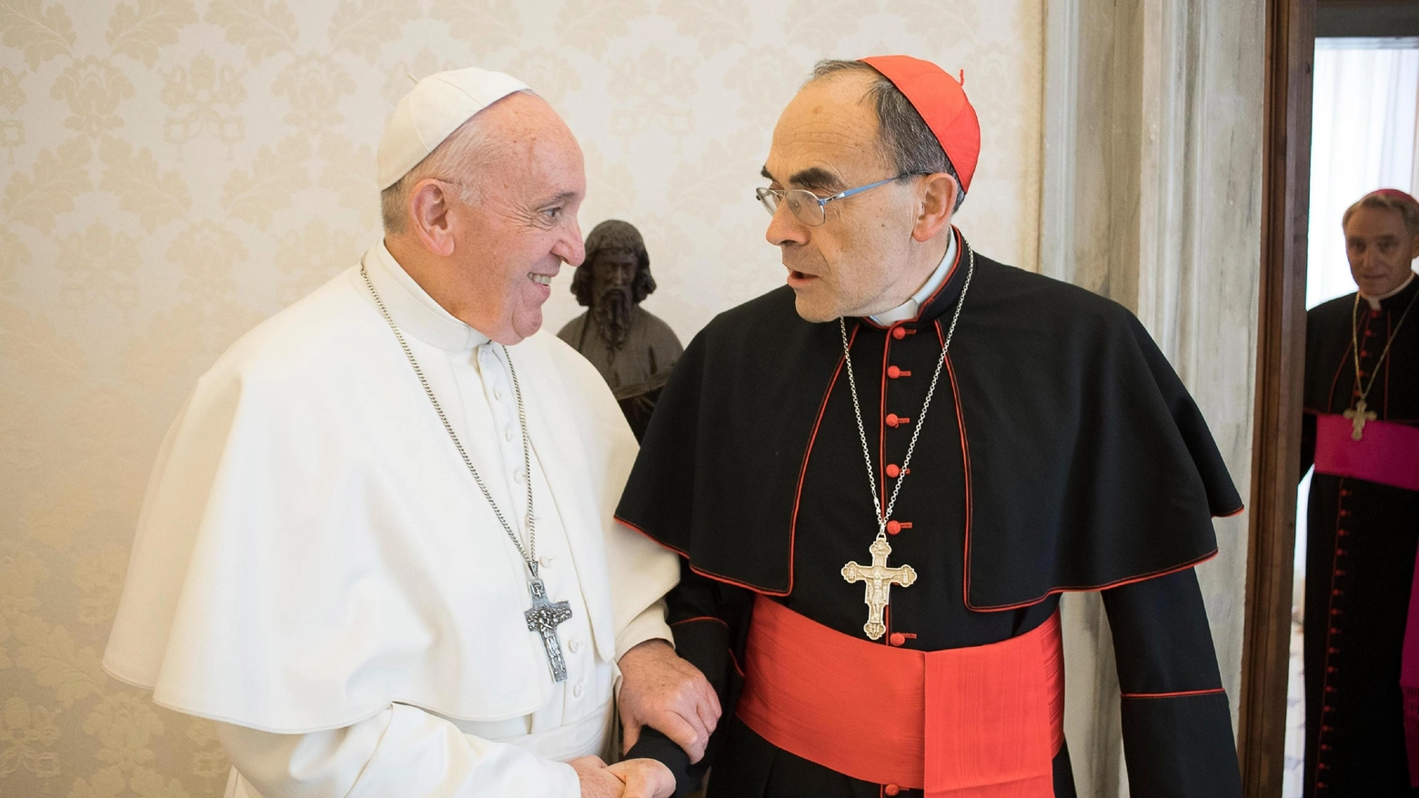 L'udienza del Papa con il cardinale Barbarin
