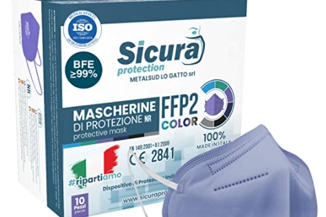 Sicura Protection Mascherine FFP2 Blu su amazon.com