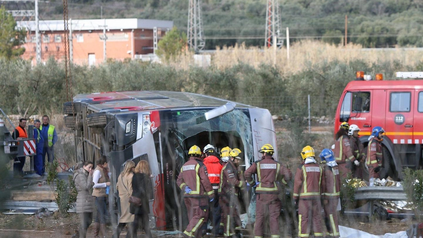 Incidente in Spagna, morte 7 ragazze italiane (Ansa)