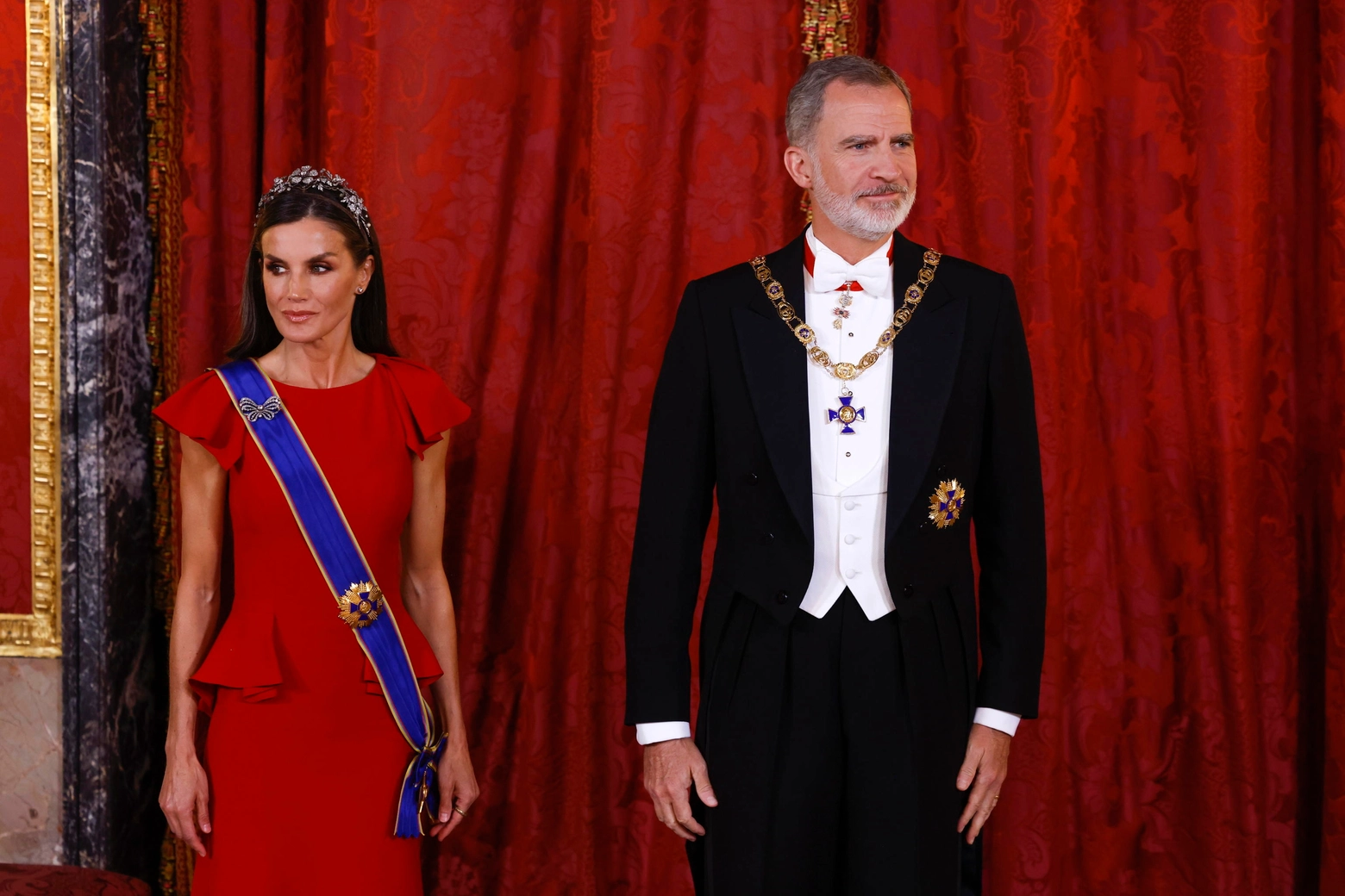 Il re Felipe e la regina Letizia di Spagna (Ansa)