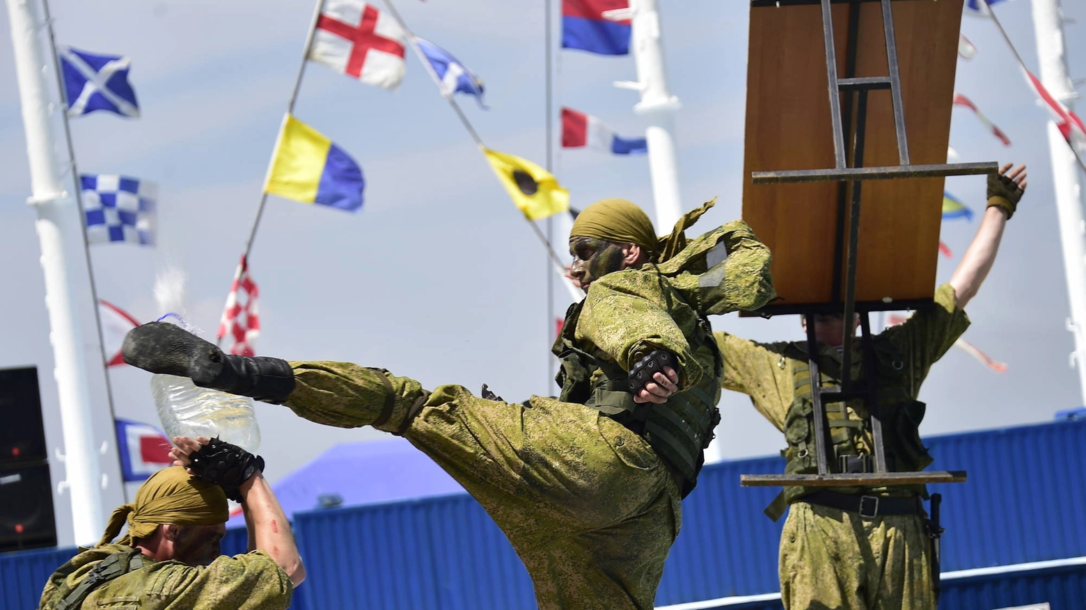 Celebrazioni militari in Russia (Olycom)