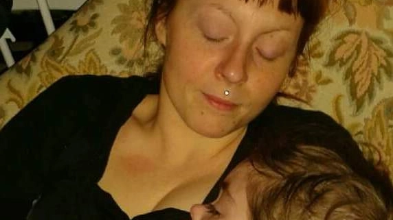 Simona Marrazzo con il suo piccolo Mattia, morto due anni fa