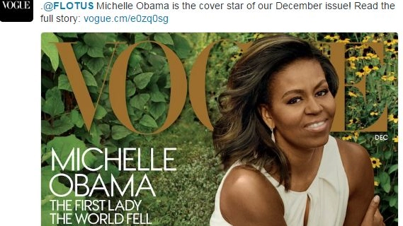 La direttrice di 'Vogue America' dedica la copertina di dicembre a Michelle Obama. Ma non è la sola a essere rimasta delusa dall'esito delle elezioni Usa