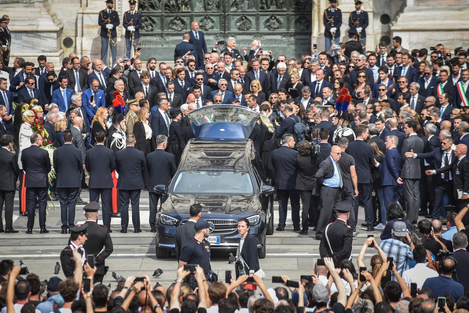Funerali di Silvio Berlusconi in piazza Duomo