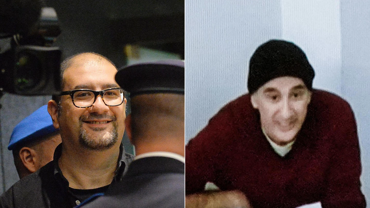 Alfredo Cospito: a sinistra una foto del 2013, a destra del dicembre 2022 (Ansa)