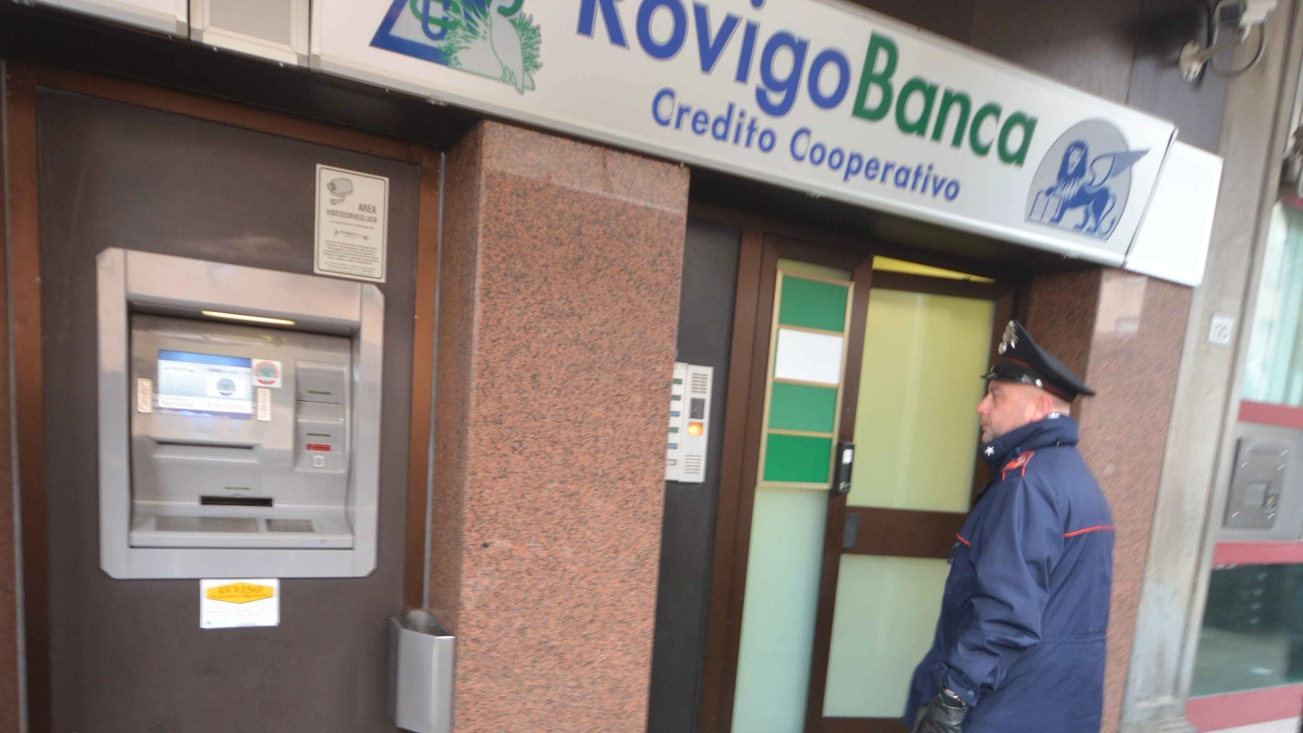 L’istituto bancario che hanno tentato di forzare a Badia Polesine
