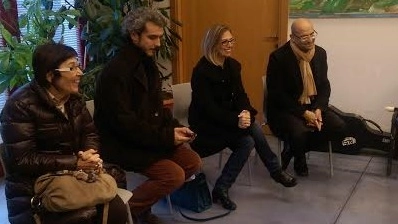 Da sinistra, Patrizia Salvadori (Sds), Marco Cecchi (assessore), Sara Nocentini (assessore), Simone Millozzi (sindaco)