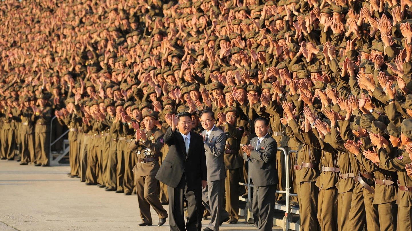Pyongyang, Corea del Nord, Kim Jong-un alla parata del 9 settembre 2021