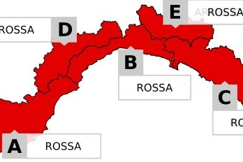 Allerta rossa in Liguria per venerdì 20 novembre