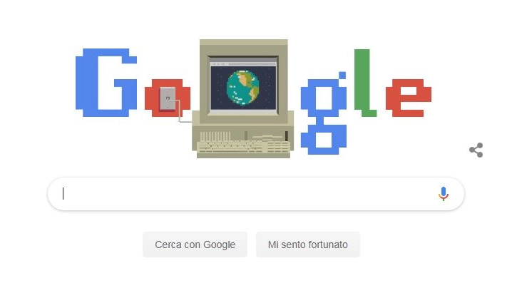 Anche Google festeggia con un doodle i 30 anni del World Wide Web