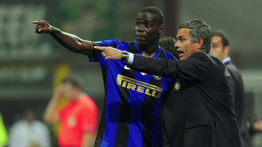 Mourinho e Balotelli ai tempi dell'Inter (Newpress)