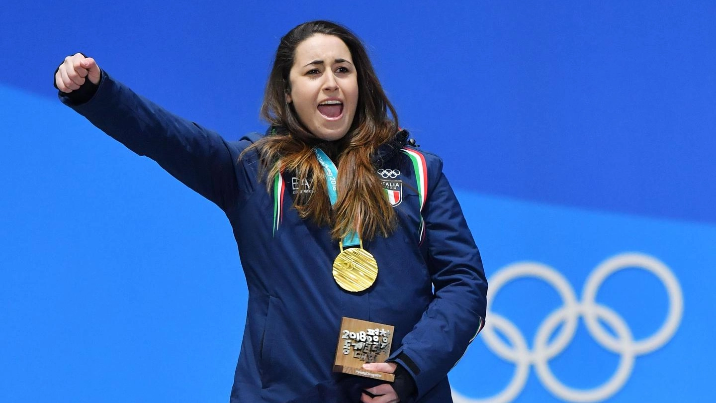 Sofia Goggia, medaglia d'oro nella discesa alle Olimpiadi invernali (LaPresse)