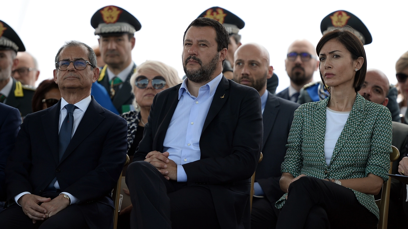 Matteo Salvini e Mara Carfagna (LaPresse)
