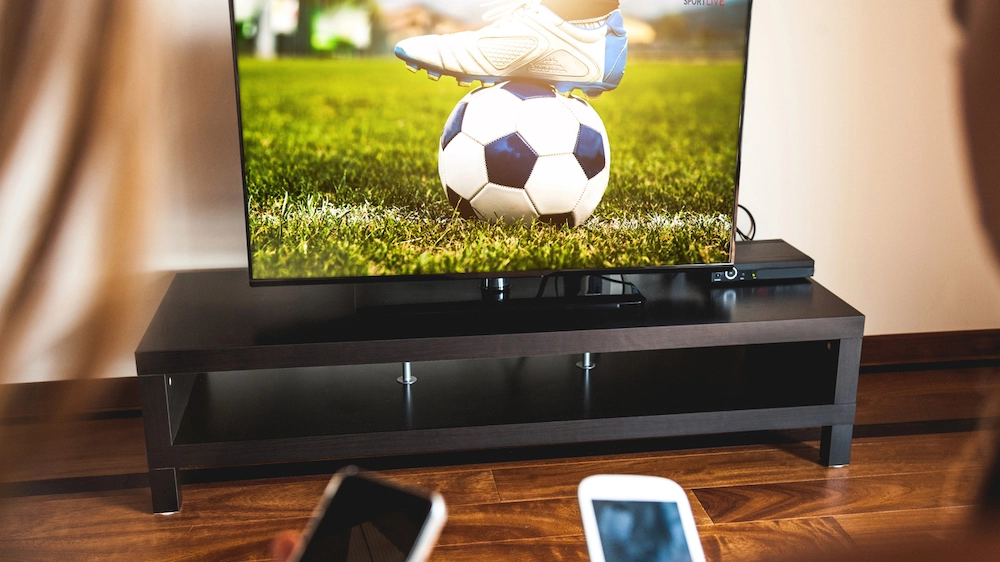Calcio in streaming su smart TV