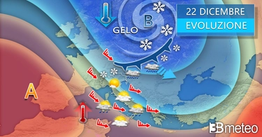 Previsioni meteo per Vigilia, Natale e Capodanno. “Sull’Europa si scontrano due mostri”