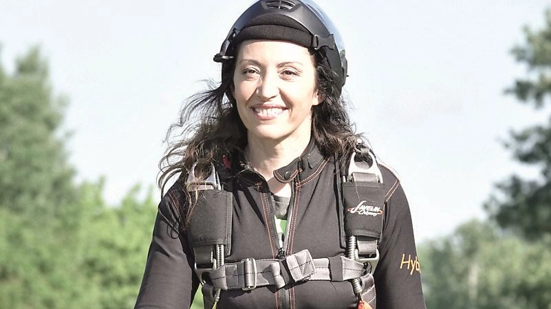La paracadutista Mascia Ferri 