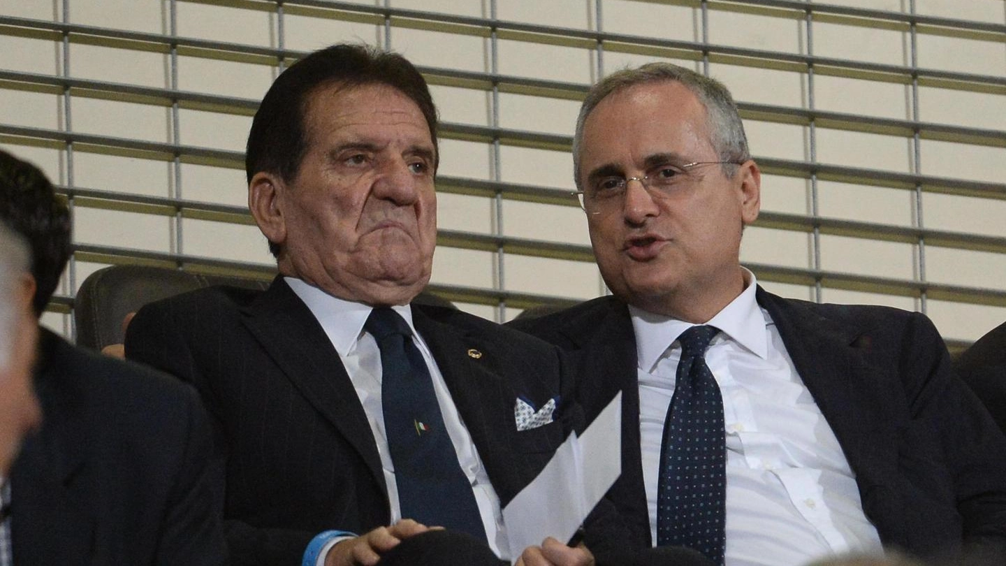 Claudio Lotito e Mario Macalli (Ansa)
