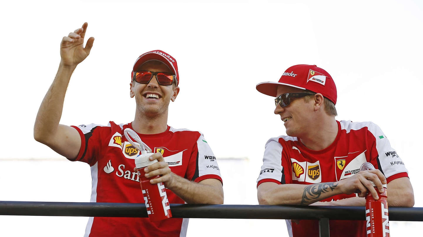 Sebastian Vettel e Kimi Raikkonen (Olycom)