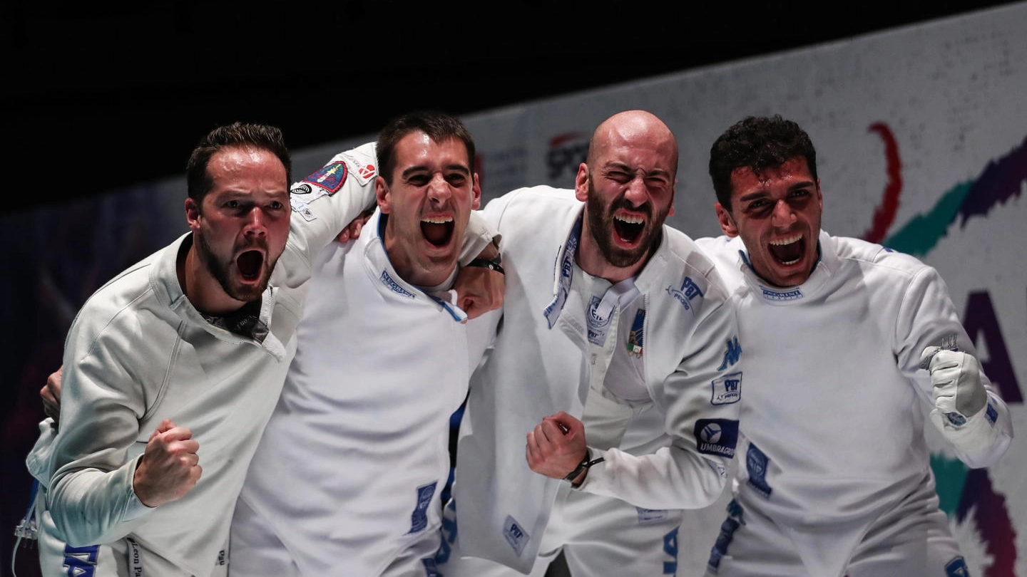 Europei: Italia oro nella prova maschile a squadre di spada 8Ansa)