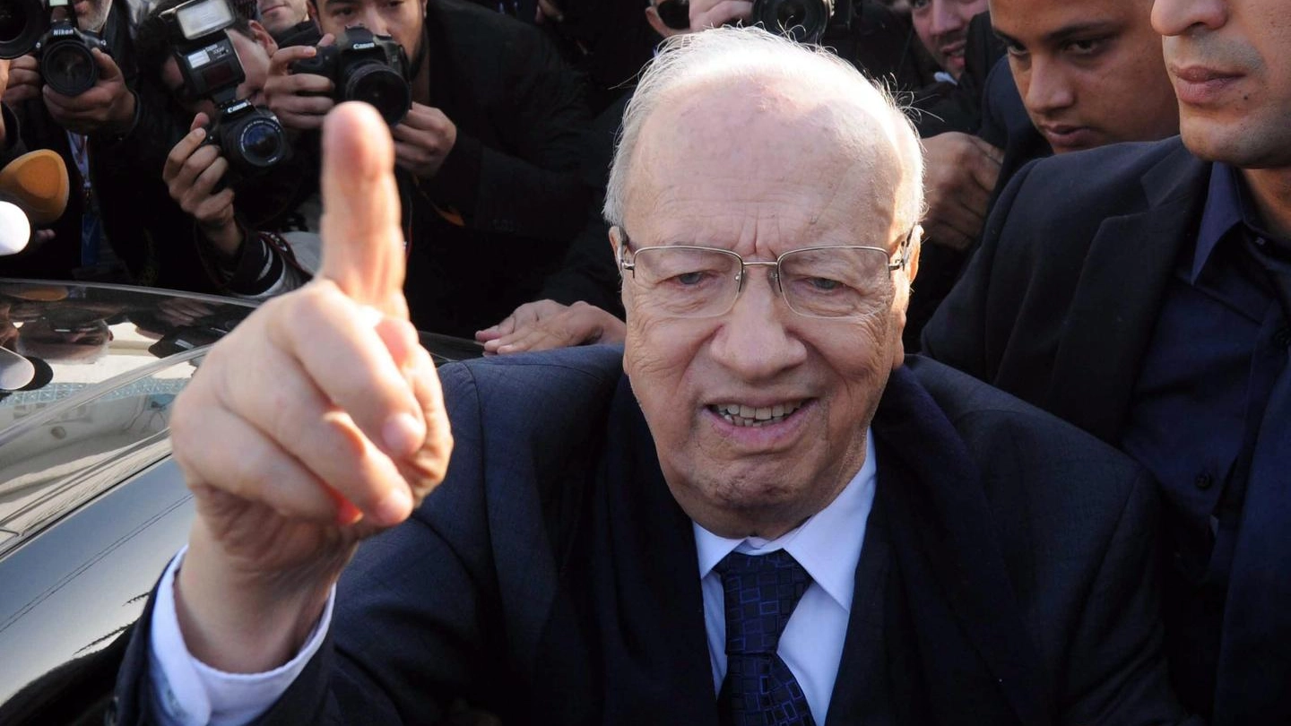 Tunisia: il candidato alle presidenziali Beji Caid Essebsi (Ansa)