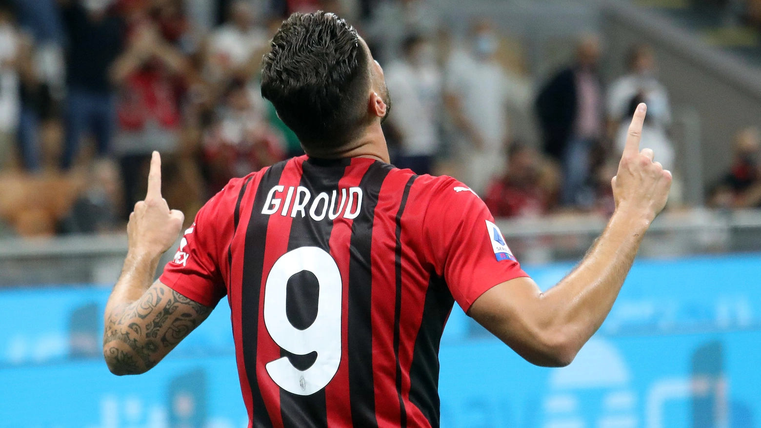 Giroud apre le marcature per il Milan
