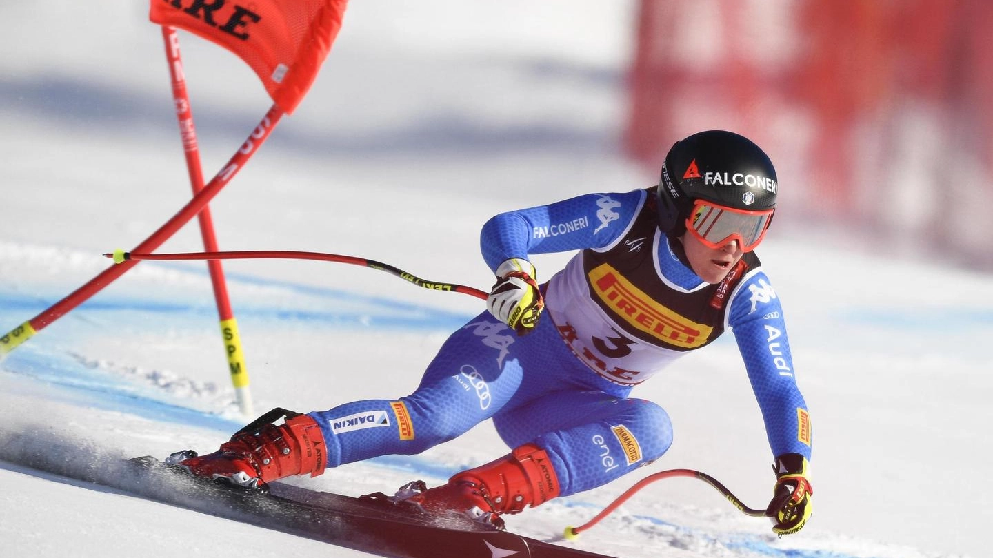 Mondiali di sci alpino, Sofia Goggia in azione (Ansa)