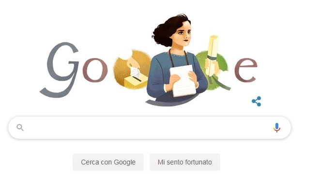 Matilde Hidalgo de Procel nel doodle di Google