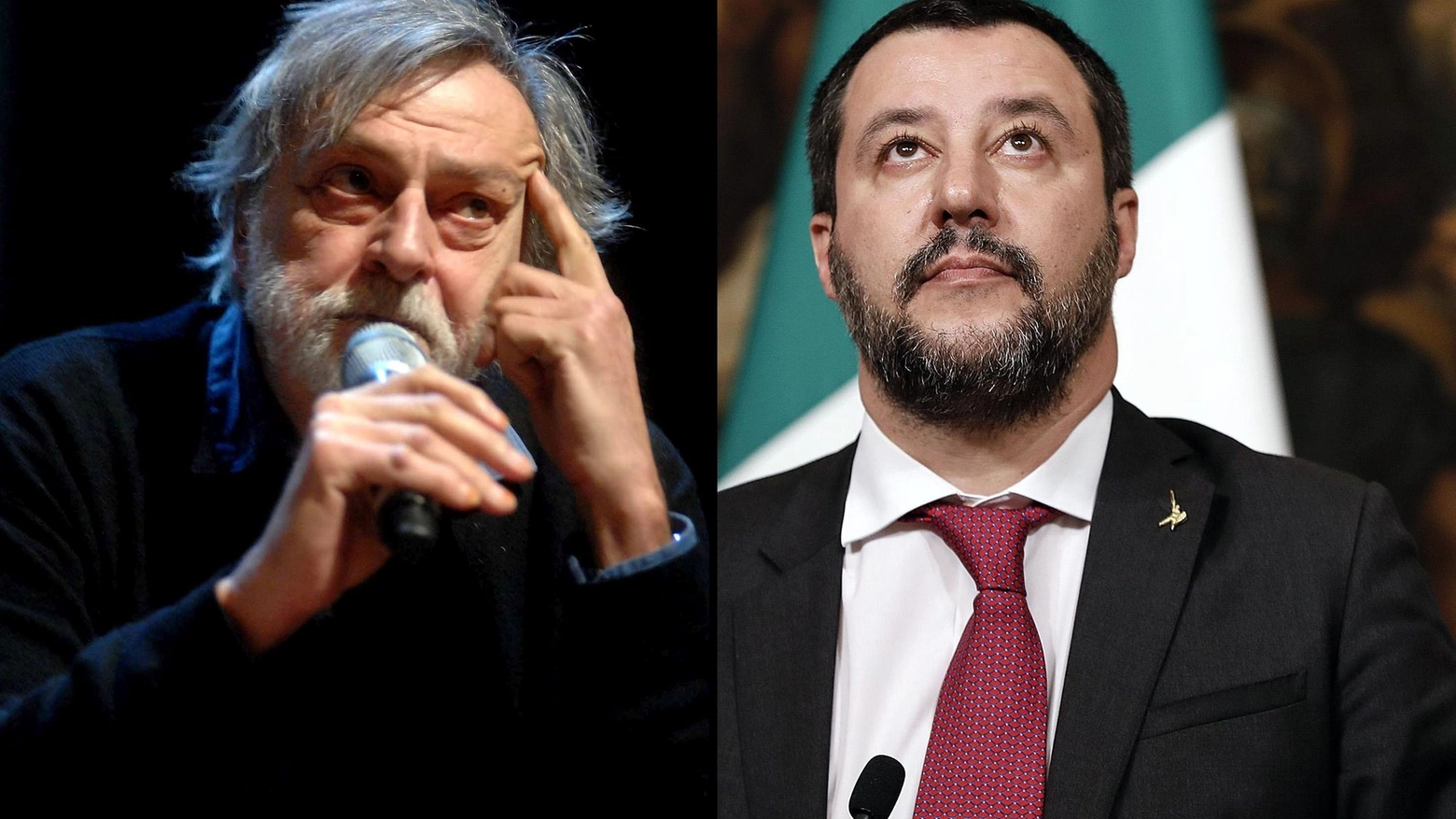 Gino Strada e Matteo Salvini