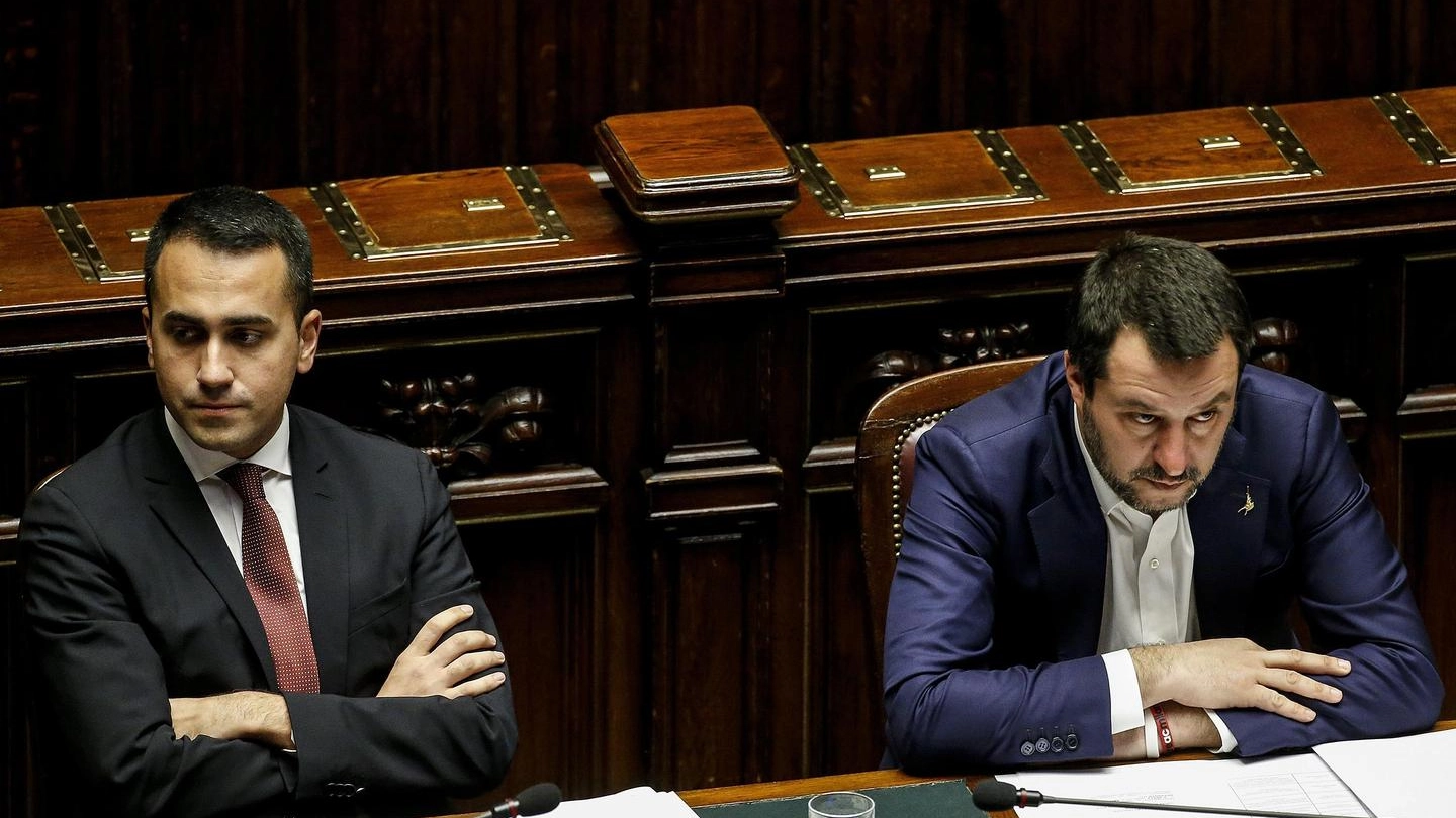 Governo, i vicepremier Luigi Di Maio e Matteo Salvini (Ansa)