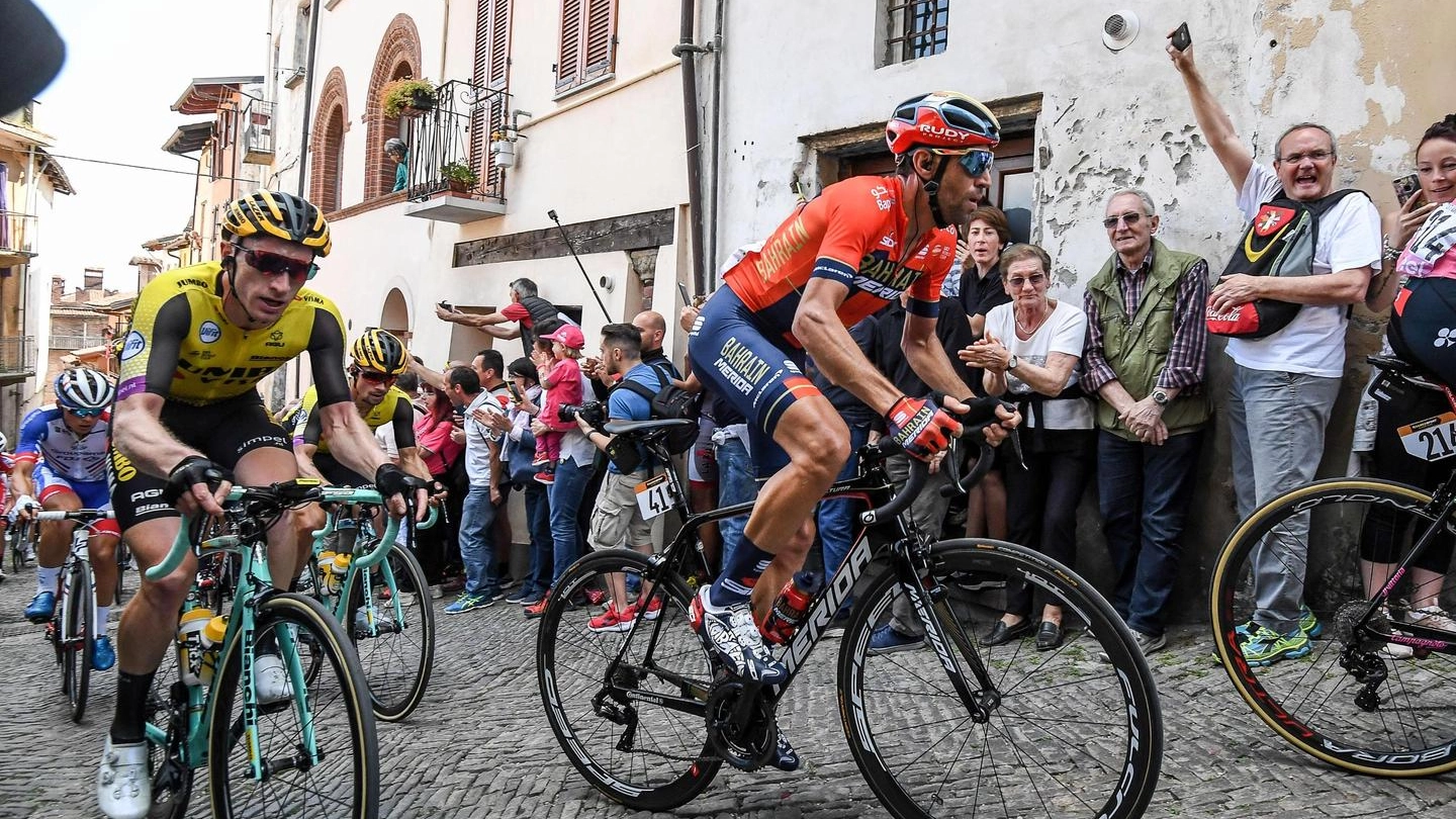 Nibali durante la 12esima tappa del Giro d'Italia (Ansa)