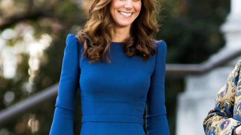 Kate Middleton in Blu (Getty)