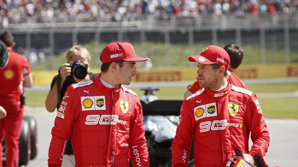 Leclerc e Vettel (Ansa)
