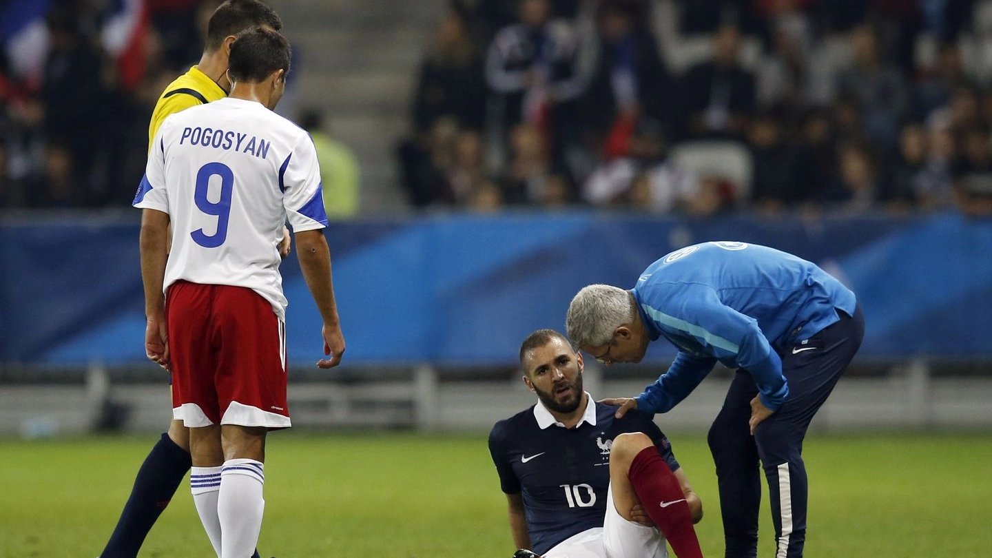  Karim Benzema  si fa male con la nazionale (AFP)