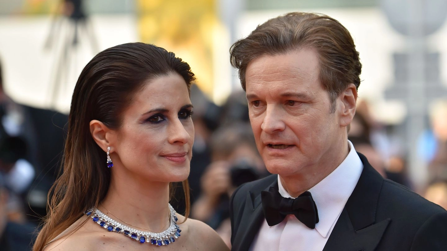 Livia e Colin Firth a Cannes (Afp)