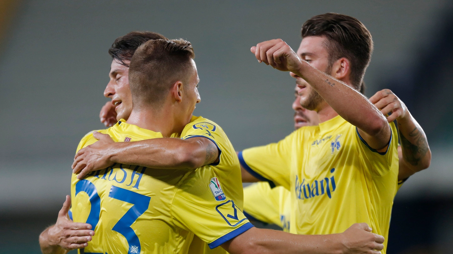 Chievo Verona-Ascoli, gol di Inglese (LaPresse)