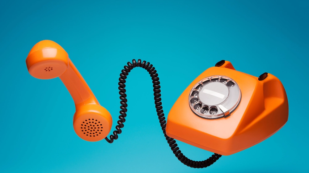 Un telefono a ghiera, simbolo degli anni '60