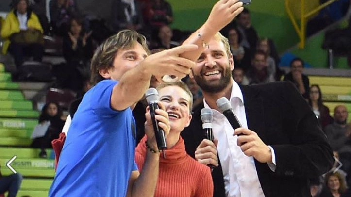 Bebe Vio e il selfie con Rosolino e Ciaralli 