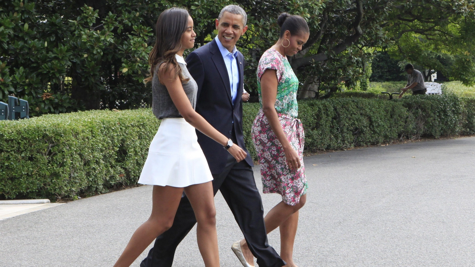 Barack Obama e la figlia Malia