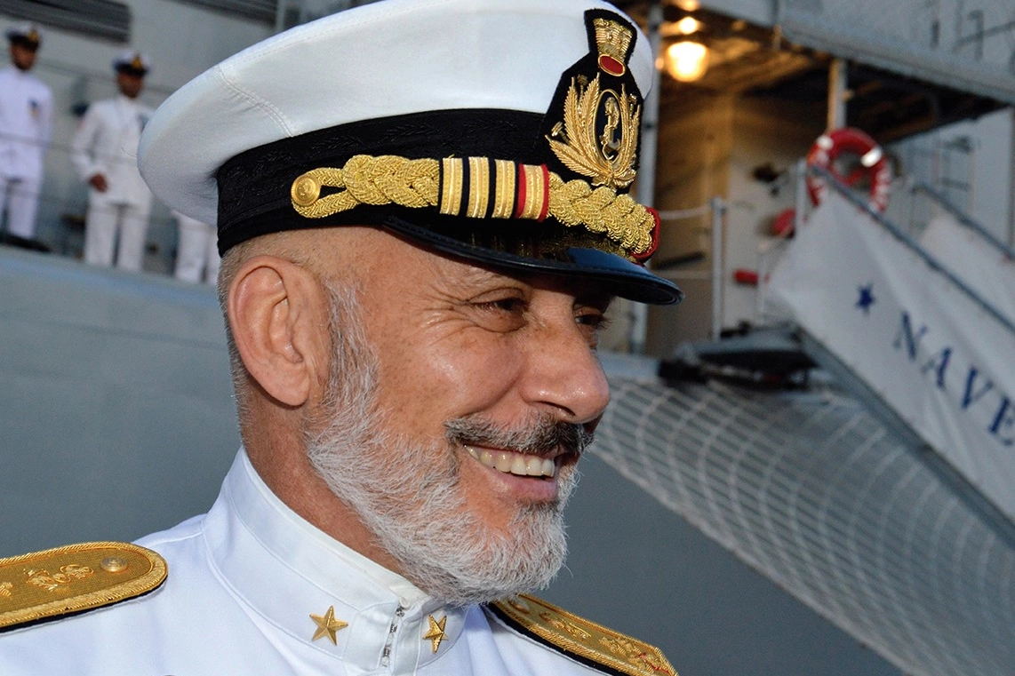 L’ammiraglio Giuseppe Cavo Dragone, capo di Stato Maggiore della Marina Militare