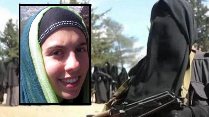 Jihadisti e un primo piano di Lara Bombonati
