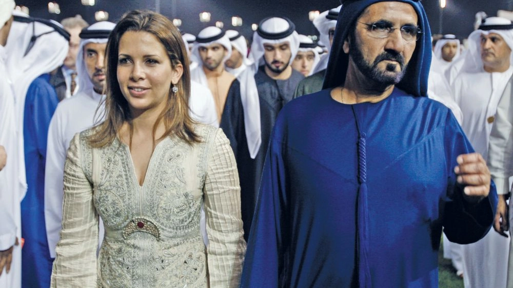 La principessa Haya bint Al Hussein col marito Mohammed bin Rashid al-Maktoum 