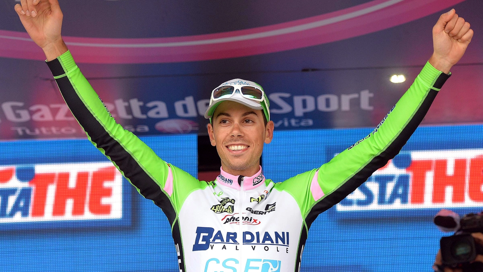 Marco Canola al Giro d'Italia 2014 (Ansa)